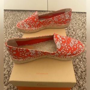Castañer Joana Rojo size 36 - red floral-print espadrilles from Sundance catalog